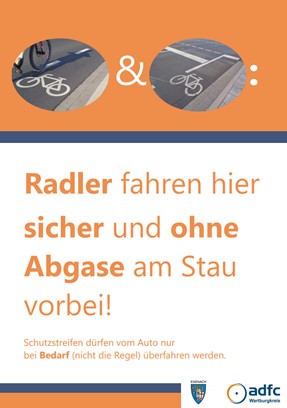 Plakat Radeln ohne Stau